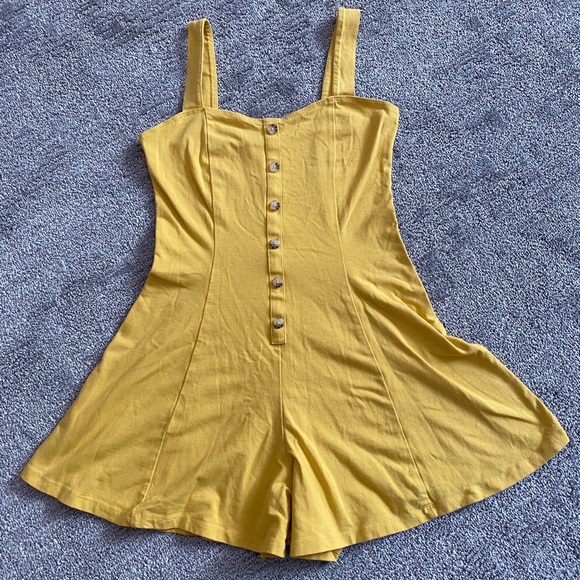 Forever 21 Yellow Flare Romper - Picture 3 of 6